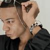 Silbeotaegeu Ремешок для Apple Watch Nast-P1506Dco Металлическая серебристая цепочка для Apple Watch
