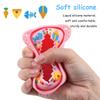 Silicone Protective Skin Sleeve with Lanyard Protective Storage Holder Anti Drop 3D Food Print for Bitzee Virtual Electronic Pet