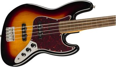 Squier by Fender Electric Bass Classic Vibe Jazz Laurel Sunburst с мягким футляром '60s Bass® безладовая, накладка грифа, 3 цвета