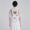 Butterfly Lace Hollow Scarf Flower Mesh Scarves Elegant Tassel Triangle Shawl Spring