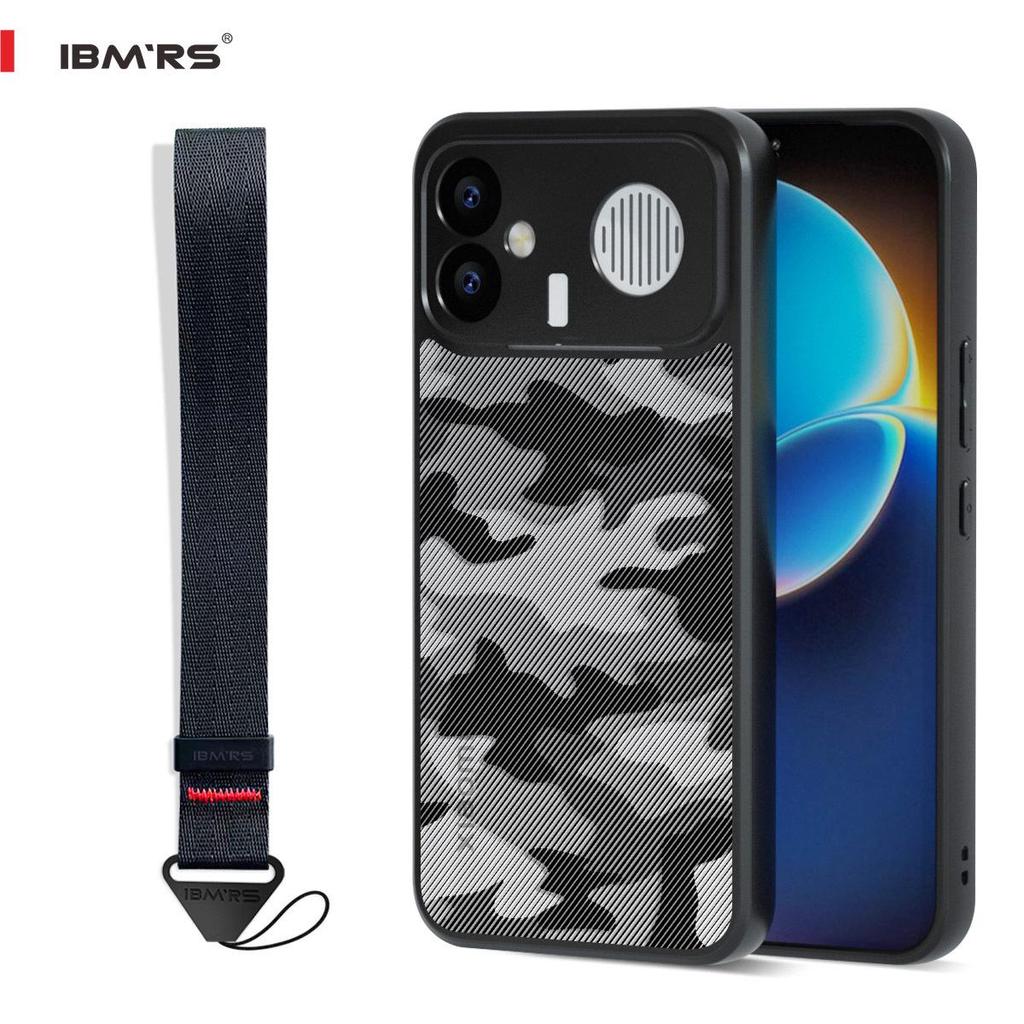 Красный чехол Redmi K90 Max Camo с ремешком - Чехол для полной защиты