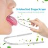 1/2Pcs Stainless Steel Tongue Scraper U-Shaped Metal Fresh Breath Cleaning Coated Tongue Toothbrush Oral Hygiene Care Tools
