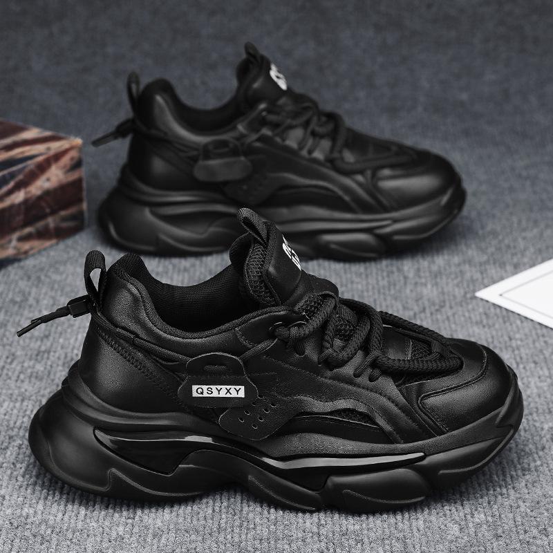 Мужская обувь осень   новая высококачественная дышащая спортивная обувь для пап мужская на толстой подошве для работы и отдыха модная обувь