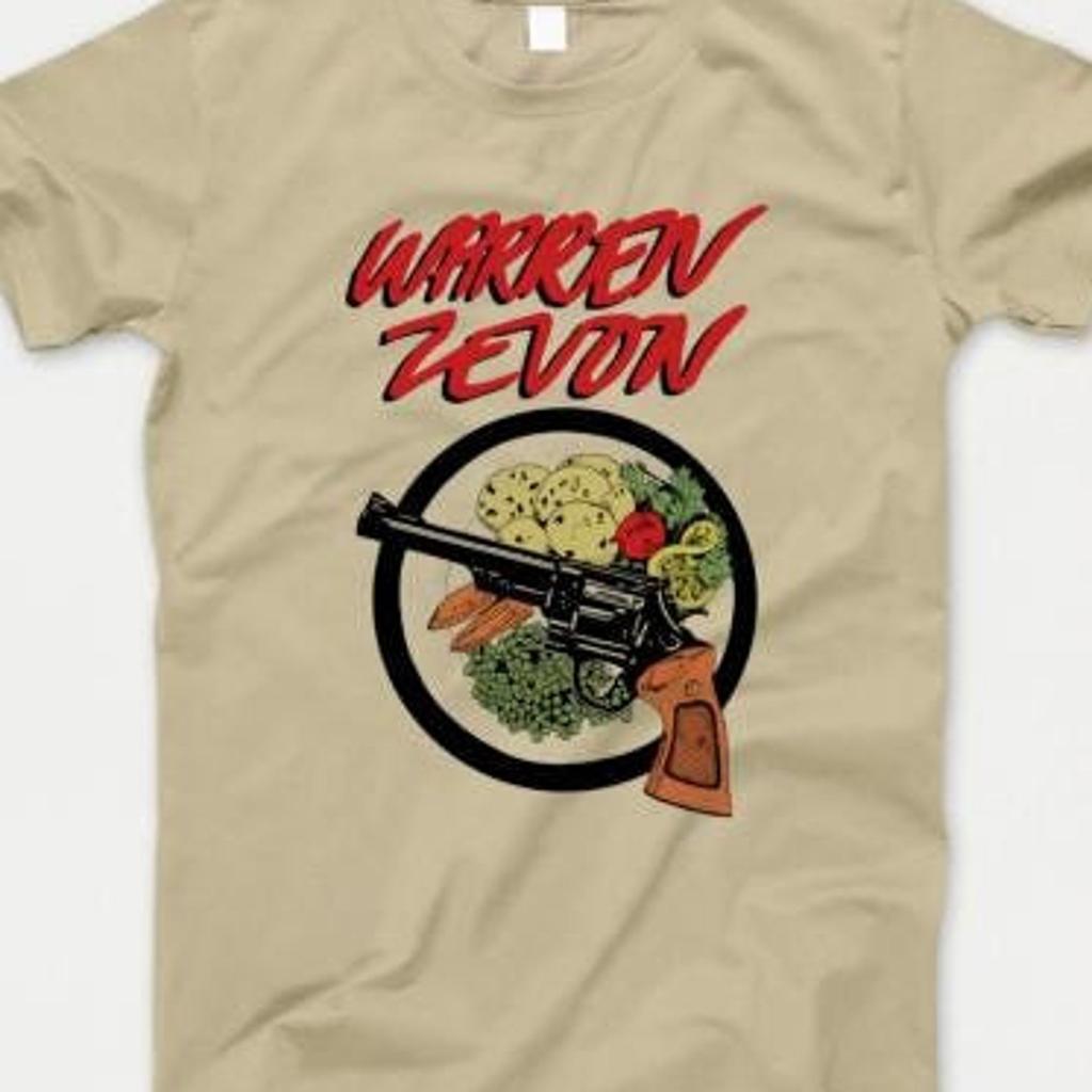 Warren Zevon T Shirt 370 Retro Sand Unisex Graphic Tee