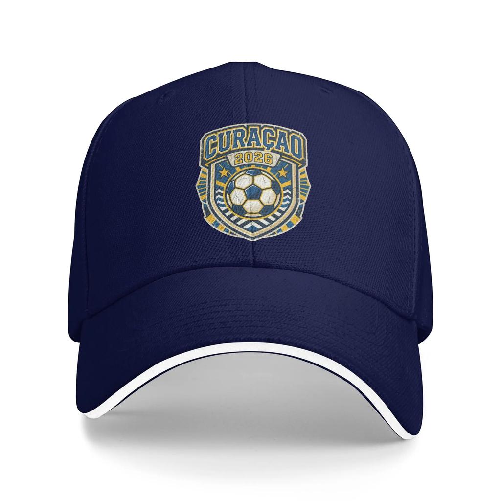 Curacao Football Merch Men Women Baseball Caps Trucker Hat Retro Formal Headwear Adjustable Fit Snapback Hat