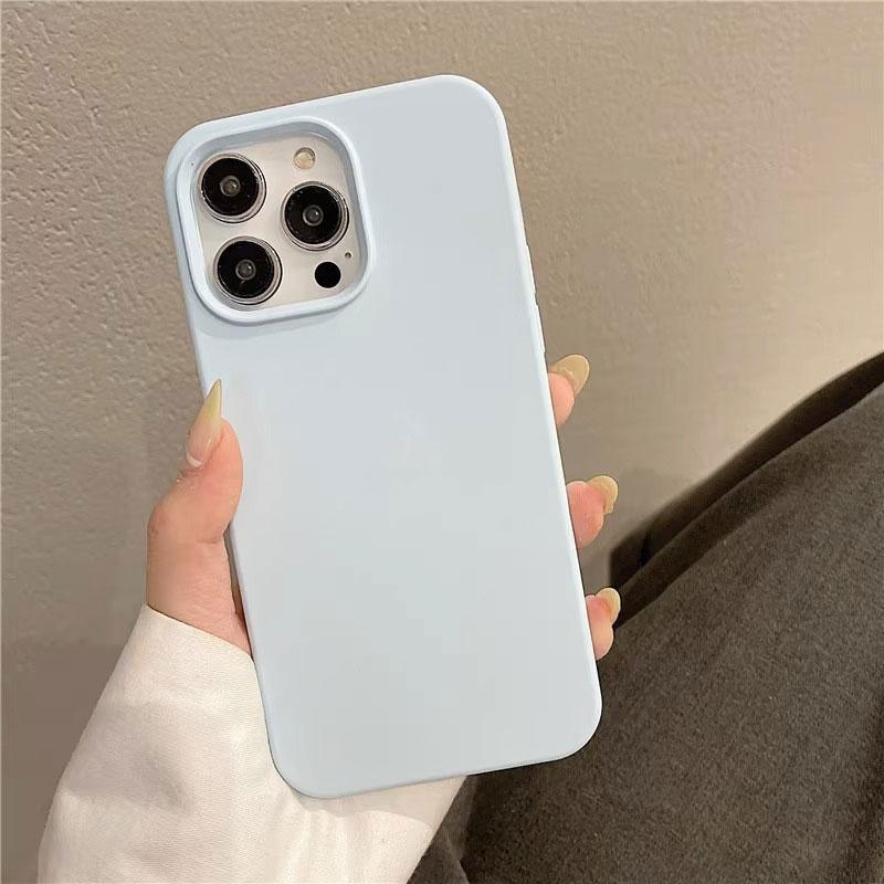 Серо-черный жидкий полностью силиконовый чехол, совместимый для IPhone 14 13 12 11Pro Max X XR XS Max 6 6S 7 8 Plus, мягкий защитный чехол с флокировкой