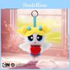 Powerpuff Girls The Blossom Bubbles Buttercup Angel Plush Keychain Bow Design