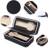 2/4/8 Slots Travel Dustproof Embedded Watch Box Zipper Portable PU Leather Storage Case Watch Display Box For Trips And Gifts