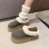 Women Fur Platform Shoes Flats Walking Chelsea Snow Boots Winter New 2025 Trend Designer Suede Gladiator Short Plush Botas Mujer