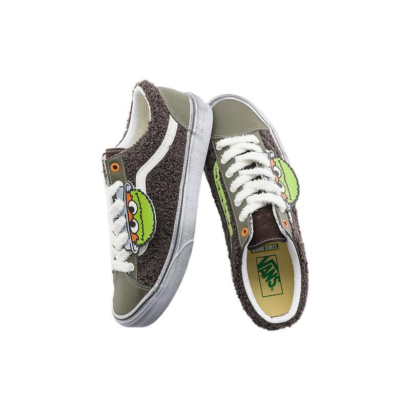 Vans X Улица Сезам Стиль 36 'Коричневый Оливково-зеленый' Vans VN0A54F6YJ7