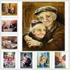 Full 5D Diamond Painting Sweet Old Couple DIY Diamond Embroidery Diamond Mosaic Cross Stitch Kits Home Decor Gift