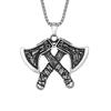 Европейские и американские популярные украшения Ретро ожерелье Мужской кулон в виде боевого топора из титановой стали Титановая сталь