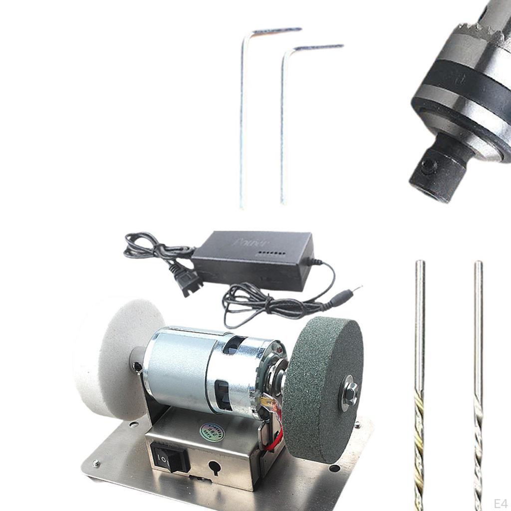 Мини-шлифовальный станок, шлифовальный инструмент, 7 скоростей, регулируемая полировальная машина для поделок, настольная шлифовальная машина для дома