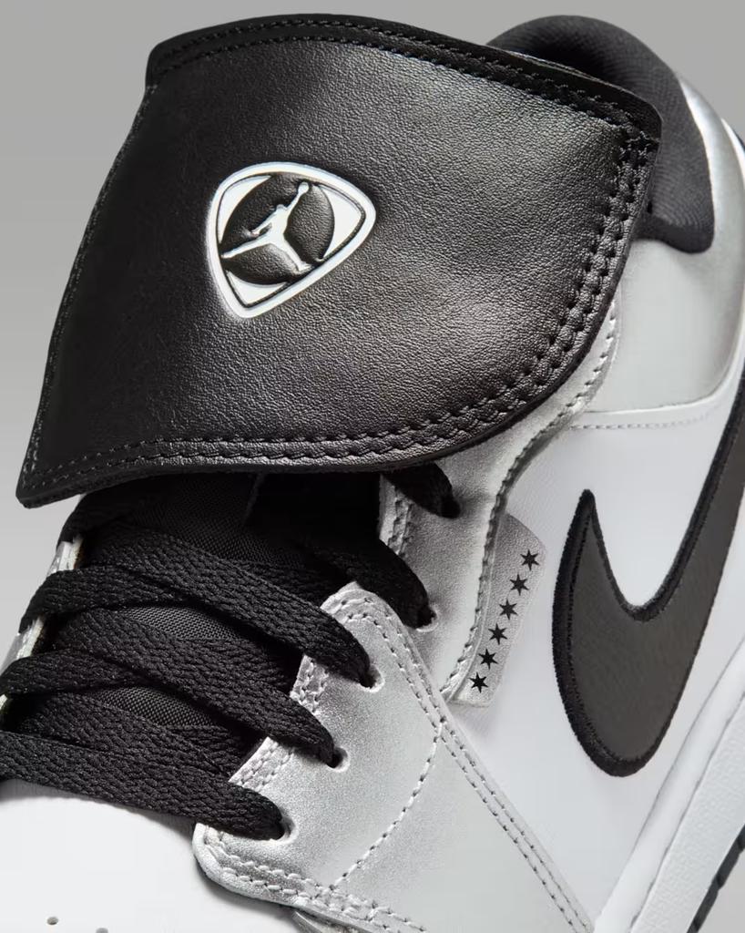 IR2278-100 Nike Air Jordan 1 Low Se Белый Черный Металлик Серебристый (Мужской)