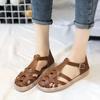 Модные летние сандалии Flar Модные женские сандалии на плоской подошве на танкетке Повседневные женские сандалии с открытым носком