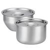 1Pcs Stainless Steel Rice Bow Soup Bowl Children Bow Small Steamed Egg Bowl