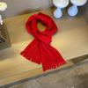 Windproof Neck Warmer Tassel Scarves Bib New Knitted Scarf  Autumn and Winter