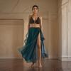 Tassels Sequins Sun Skirt Belly Dance Skirt Show Costumes Spanish Skirt Dancing Skirt