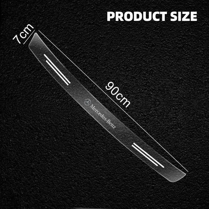 DAR4 Car Rear Bumper Trunk Sill Transparent Protector Sticker For Mercedes Benz B/C/E/S Class A Class C200L GLC GLE CLA accessories
