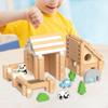 3D Puzzle Architecture Brain Teaser Creative Building Toys Kids Construction Toy Hut Buildings