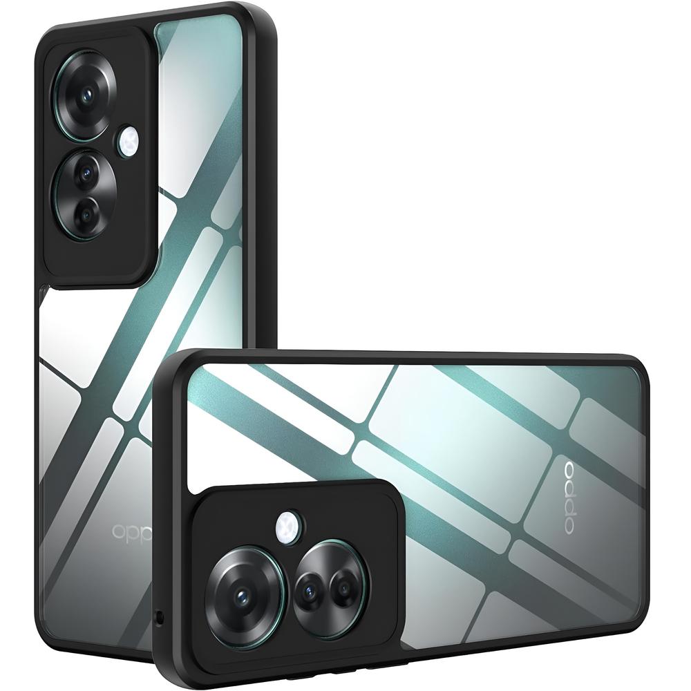 Case for Oppo Reno 11F 5G, Fusion Hybrid, Matte / Black