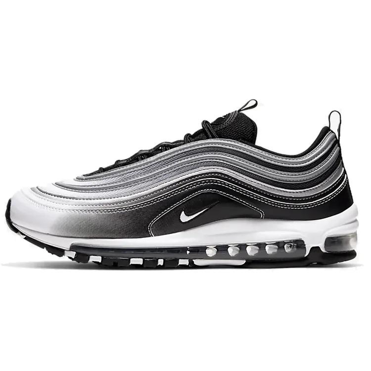 Nike Air Max 97 'Reflective Silver' (Unisex) Black / Black / Reflect Silver / White Running Shoes 921826 016