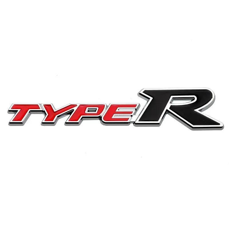 3D Металлическая эмблема Type R для решетки радиатора, значок на крышку багажника, наклейки для Honda Civic TYPER CRV HRV Accord Fit, Автоаксессуары