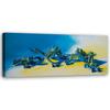 Canvas Print Frogs Animals Blue