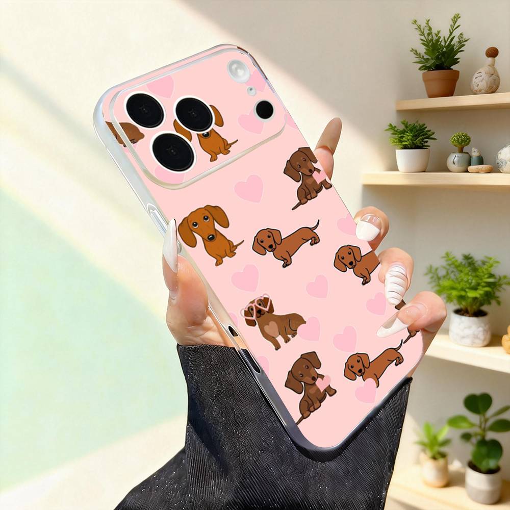 Милый такса Смешной Для iPhone 11,12,13,14,15,16,17,Pro,Max,Plus,Mini,SE4,E Чехол для телефона Магнитный Для Magsafe Беспроводной