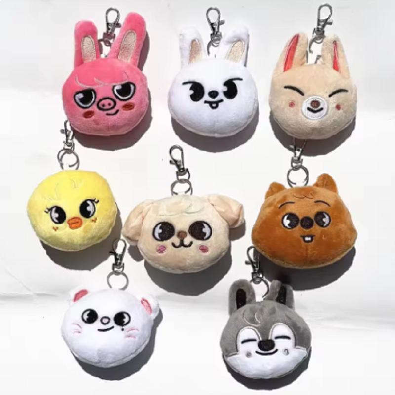 Stray Kids Plush Keychain SKZOO Plush Cartoon Stuffed Animal Kawaii Toys Doll Keychain Couple Fan Birthday Gift