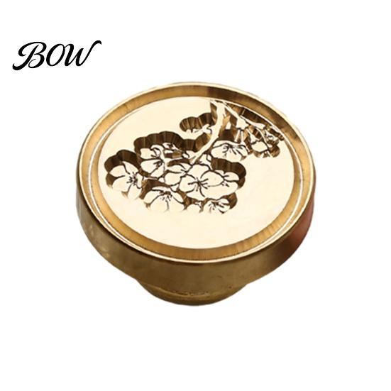 Envelope Sealing Stamp Wax Seal Stamp, Vintage Plant Pattern Head, Durable Journal Decoration Copper Head Replacement, for And Greeting Cards
