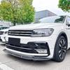 Для Volkswagen Tiguan MK2 Rline 2017 2018 2019 2020 Автомобильный Передний Бампер Разделитель Губа Спойлер Декоративный Комплект для Модификации