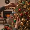 Acrylic Light-Up Christmas Ball Ornament Transparent LED Christmas Tree Globe Decor  New Year