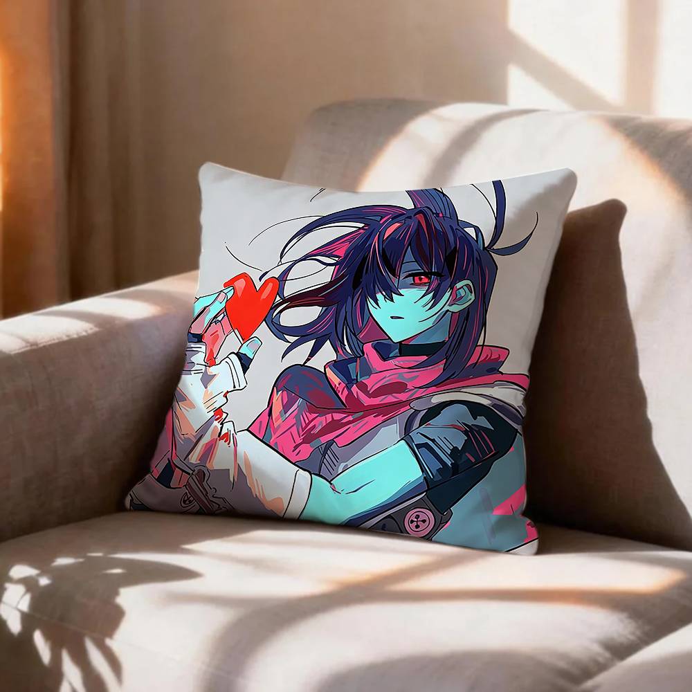 Indie Game KKris Deltarune Pillow Case Pattern Printed Pillowcase For Living Room Sofa Cushion Cover