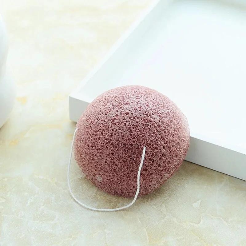 5pcs Konjac Sponge for Washing Face Round Konjac Konnyaku Sponge Facial Cleansing Exfoliator Bathing Puff