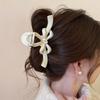 1 шт. Заколка-бант высокого класса, простая весенне-летняя заколка-акула, большая заколка для волос, заколка для волос на затылок, заколка для собранных волос