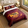 3Pcs Bedding Set Custom Name Text, 1 Sheet 2 Pillowcases Home Bed DecorAS Roma