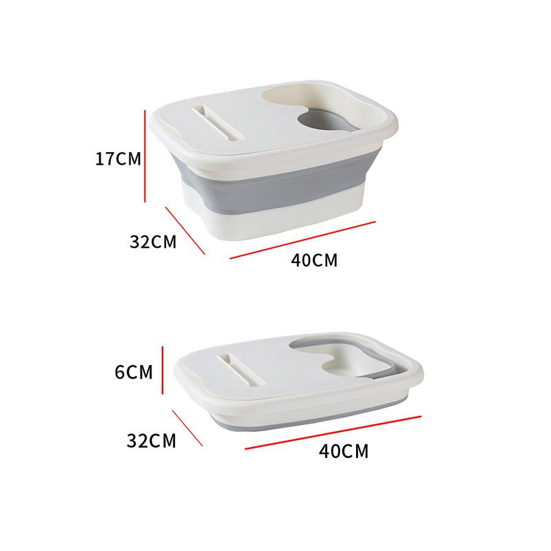 Складная ванночка для ног Инструмент для ванночки для ног Массажер для ванночки для ног Ванна для замачивания ног Большая ванна для замачивания ног Аксессуары для ванной комнаты
