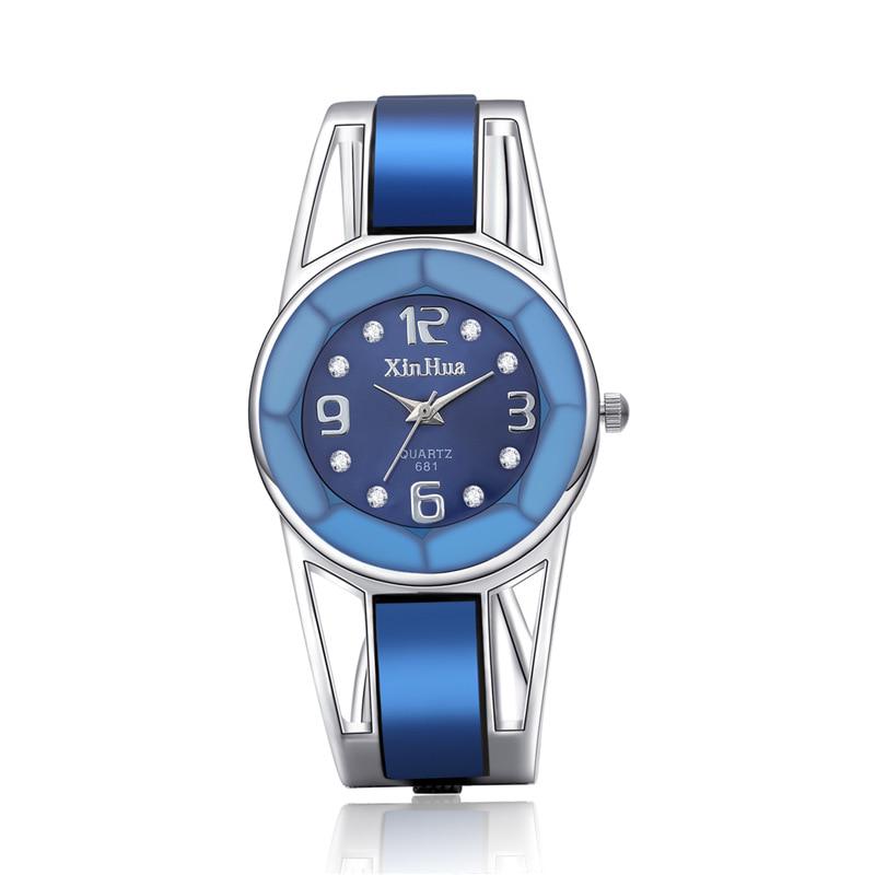 Women Watch Fashion Bangle Elegant Stainless Steel Quartz Ladies Watches Major Wristwatch Clock