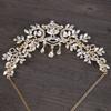 Forehead Crystal Tassel Headband Luxury Bridal Tiaras Head Chain  Formal Events