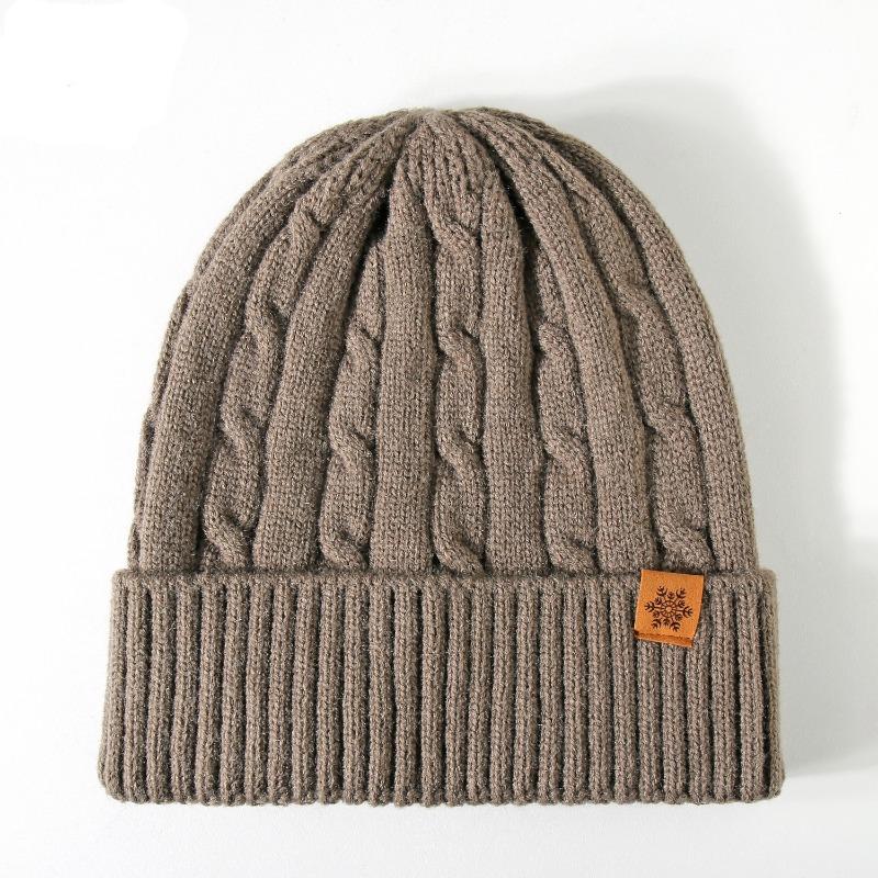 Knitted Hat for Autumn and Winter, Women's Cold Proof and Warm Ear Protection, Solid Color Outdoor Warm Ear Protection Hat