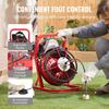 Drain Cleaner Machine Drain Auger 50FT x 3/8 Inch Manual Feed & 4 Cutters