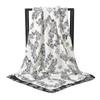 2021 Design Brand Women Square Silk Scarf Chain Print Head Scarfs Female Satin Hijab Scarves Shawl Wrap Lady Headband Foulard
