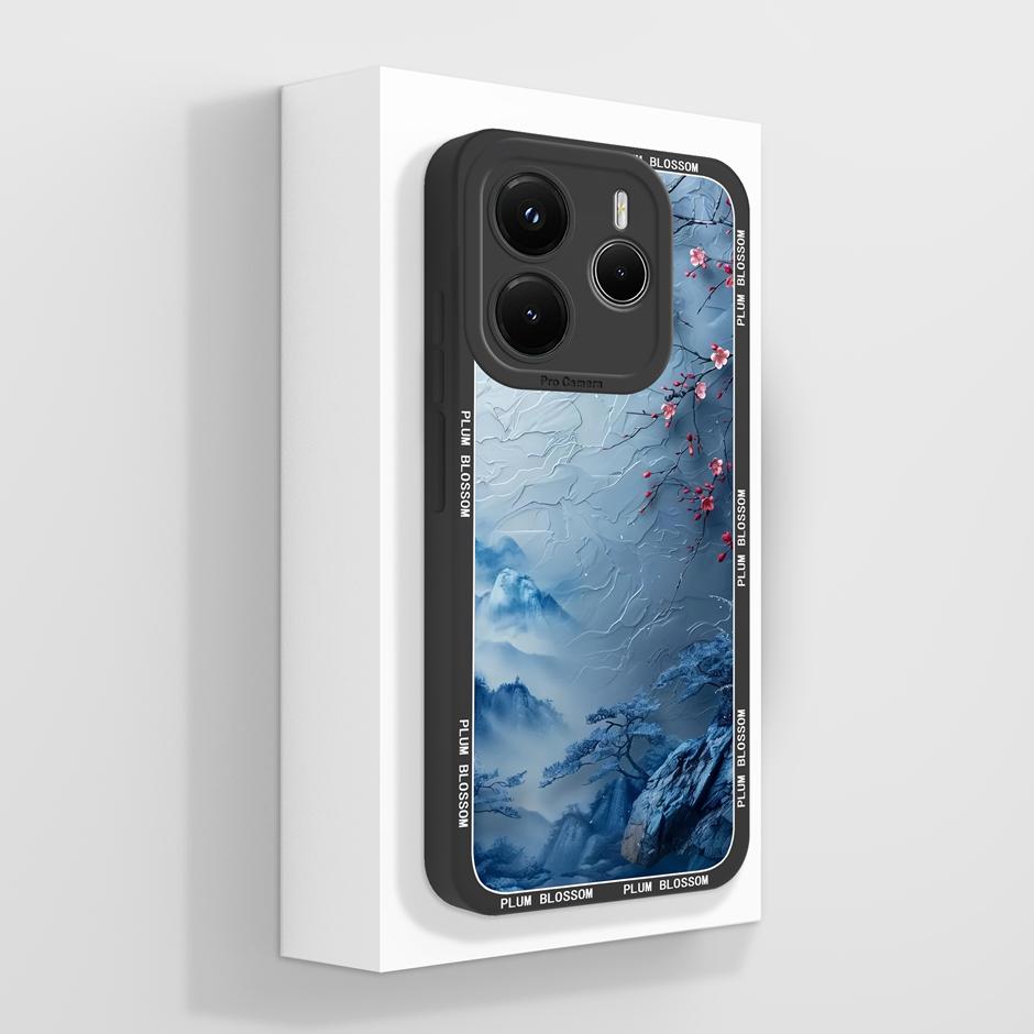Чехлы Для Redmi Note 14 Pro Plus 4G 5G Красивый Цветочный Мягкий Силиконовый Защитный Чехол Для RedmiNote14 Pro Plus Тонкий Бампер Fundas
