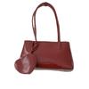 Niche Texture Hand-held Red Bag Women's 2025 New Fashion Commuter Underarm Bag Large-capacity Shoulder Tote Bag