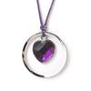 [M1987] - Purple 'Love' Designer Necklace