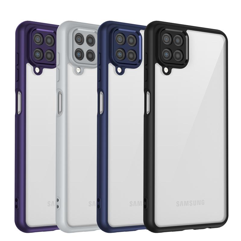 Противоударная прозрачная задняя крышка из ПК для Samsung Galaxy A12 A22s A32 A52s M32 A13 A23 A33 A53 M13 M23 M33 M53 Чехол Силиконовая защита
