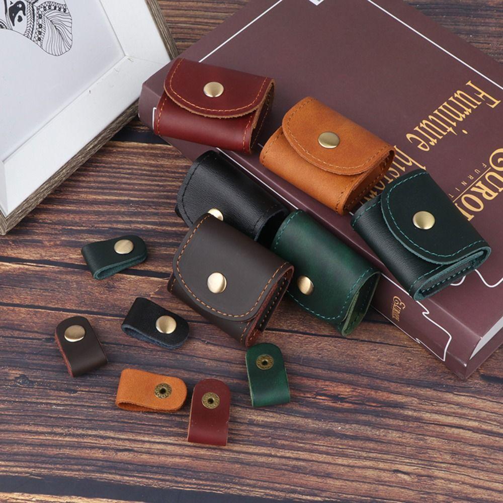 Waterproof Leather Data Cable Storage Box Mini Mini Coin Purse Key Holder Headphone Bag Travel