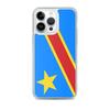 Coque iPhone - Drapeau République Démocratique Du Congo - Souple - Multicolore - TPU - Vertical