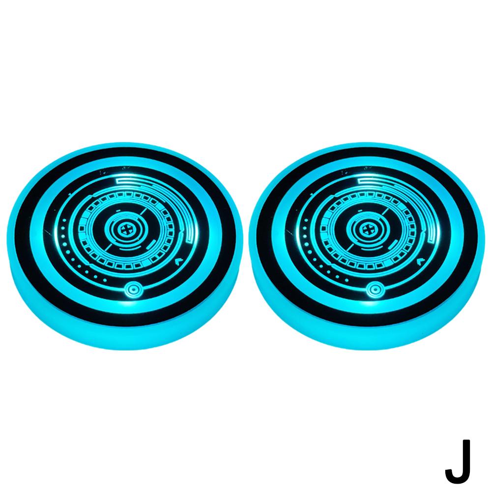 Светодиодный светящийся автомобильный держатель для стакана воды, подстаканники, светодиодные автомобильные подстаканники, перезаряжаемые подсвечивающиеся автомобильные аксессуары для держателей стаканов